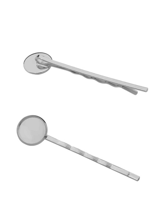 Sponka s lůžkem 12mm-platina-1ks