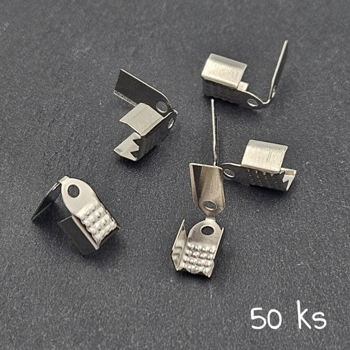 Koncovka 9x5 mm platinová 50 ks