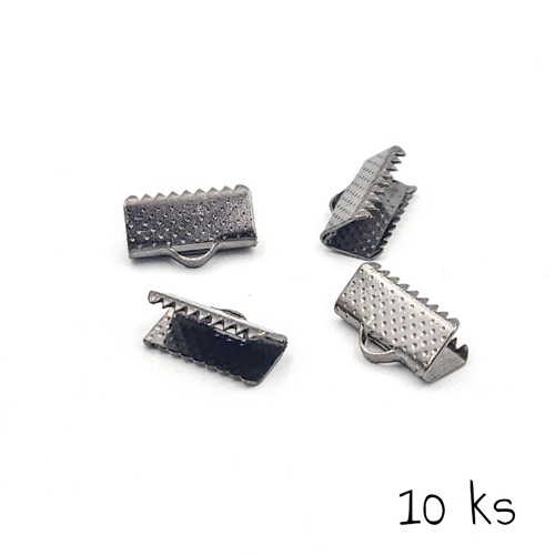 Koncovka krimpovací černá 13 mm, 10 ks