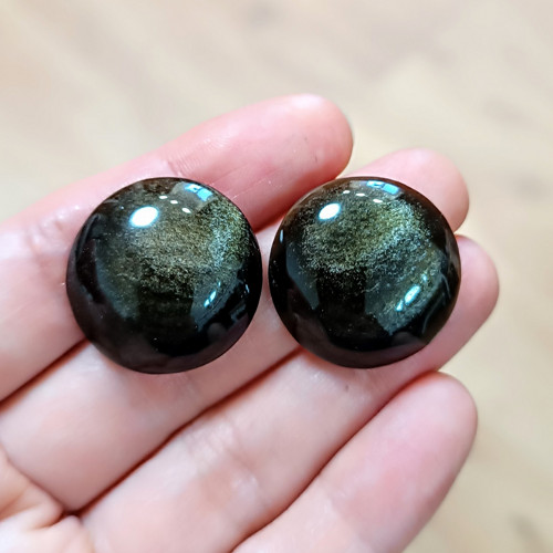 Obsidián, ID 4204, průměr 24 mm