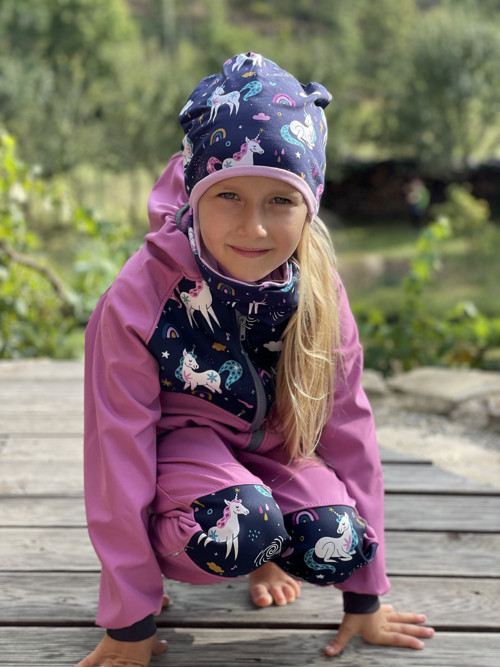 Softshellové kalhoty JEDNOROŽCI 86/92