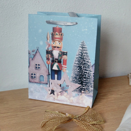 Vánoční papírová taška-Louskáček /23cmx18cm/