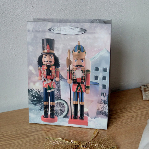 Vánoční papírová taška-Louskáček /23cmx18cm/