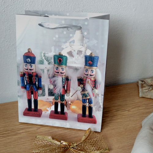 Vánoční papírová taška-Louskáček /23cmx18cm/
