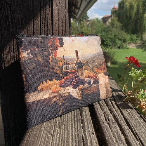 Zátiší s vínem - taštička - kapsička — foto 1