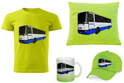 Tričko s autobusem Karosa dětský dárkový set