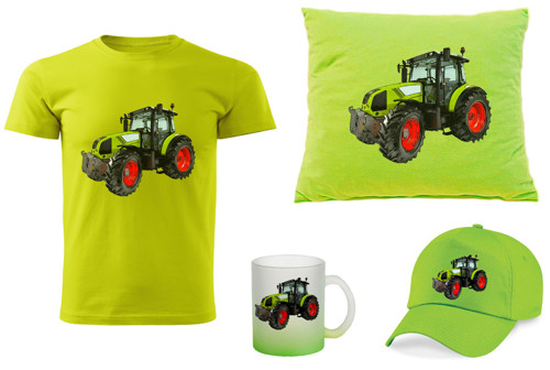 Tričko s traktorem Claas Arion 400 dětský set