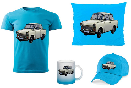 Tričko s autem TRABANT dětský dárkový set — foto 1