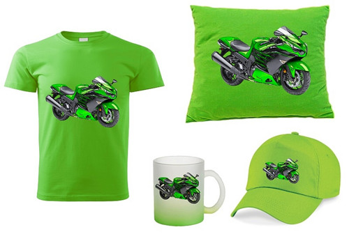 Tričko s motorkou Kawasaki Ninja Zx14r dětský set