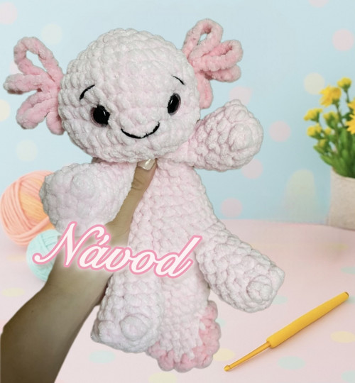 Návod na růžového axolotla