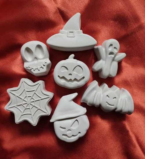 Halloweenské sádrové odlitky - sada