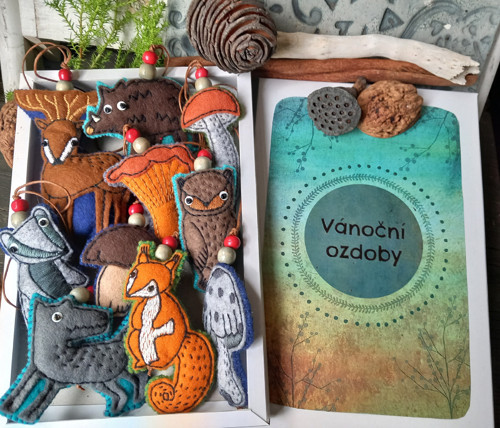 Vánoční ozdoby (sada - 10 ks)