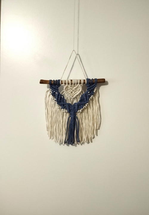 MINI Macramé dekorace Srdce