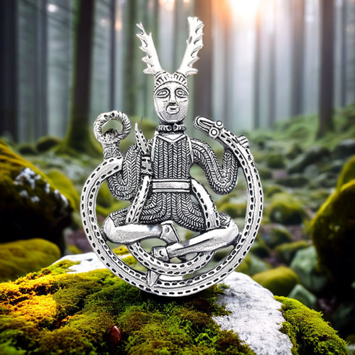 CERNUNNOS, stříbrný amulet — foto 1