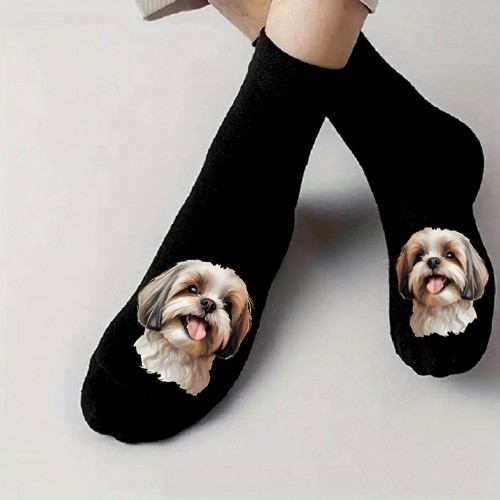 Shih-Tzu Bavlněné Ponožky