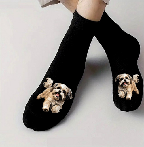 Shih-Tzu Bavlněné Ponožky — foto 1