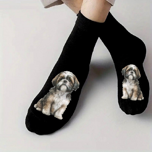 Shih-Tzu Bavlněné Ponožky