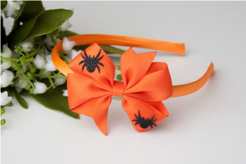 Čelenka do vlasov Halloween - Oranžová