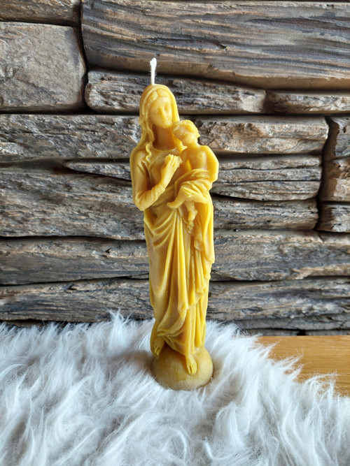 Svíčka ze včelího vosku - Madonka — foto 1