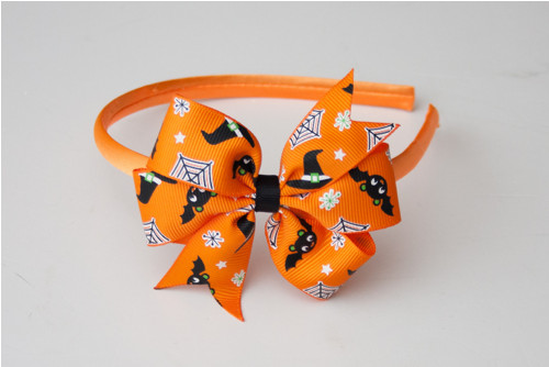 Čelenka do vlasov Halloween - Oranžová