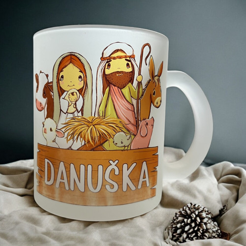 Hrnek Vánoční betlém se jménem