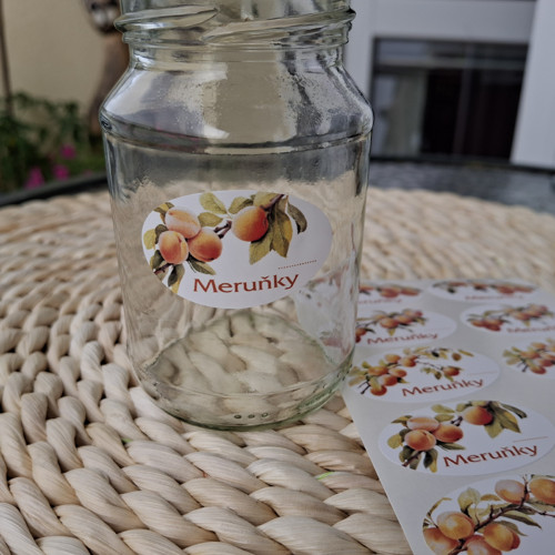 Meruňka - etikety samolepící — foto 1
