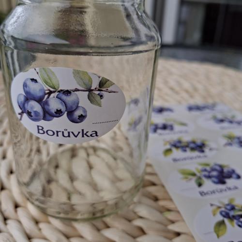 Borůvka - etikety samolepící