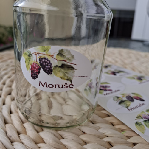Moruše - etikety samolepící — foto 1