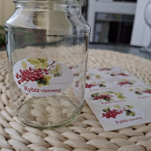 Rybíz červený - etikety samolepící