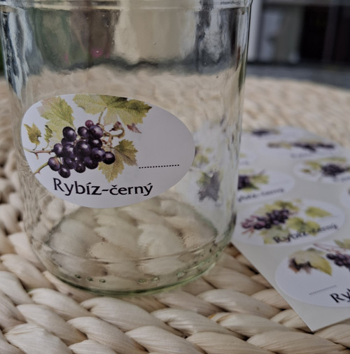 Rybíz černý - etikety samolepící