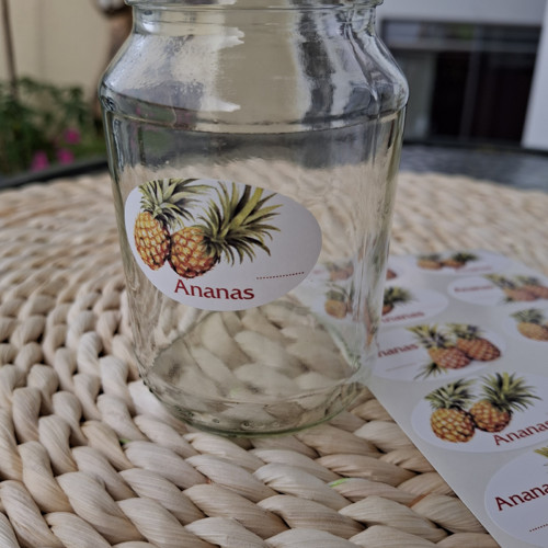 Ananas - etikety samolepící