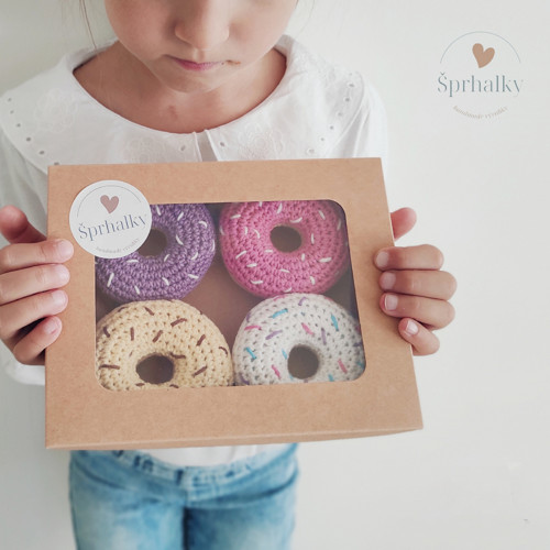 4 háčkované donuty - klasik — foto 1