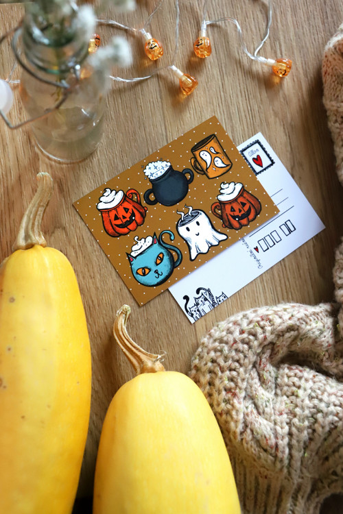 Pumpkin spice latte - pohlednice