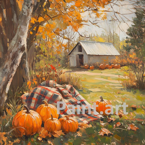 Podzimní zátiší - dýně (č. 202)