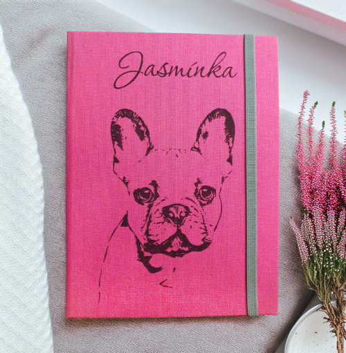 Pouzdro na pet passport - Francouzský buldoček