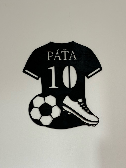 Personalizovaná fotbalová dekorace