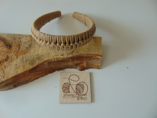 Macramé čelenka do vlasů