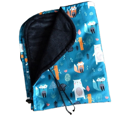 Softshell deka na kočárek - Lední medvěd