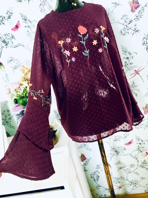 Halenka boho vyšívaná — foto 1