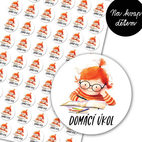 Samolepky - Domácí úkol