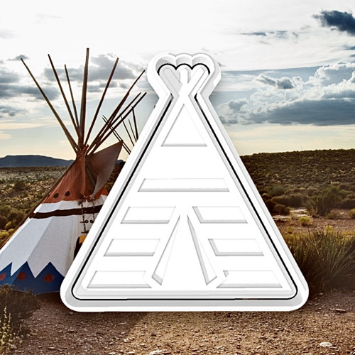 Vykrajovátko na téma indián - teepee — foto 1