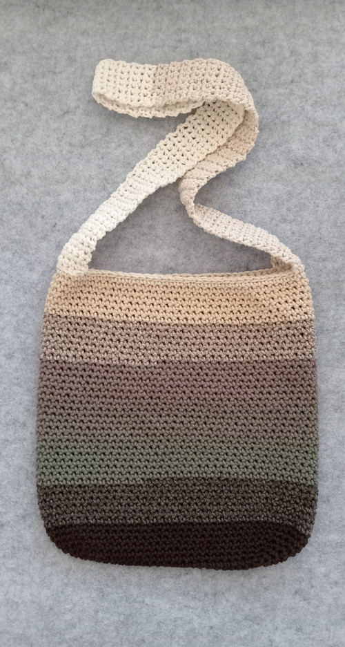 Háčkovaná crossbody kabelka Zemitá