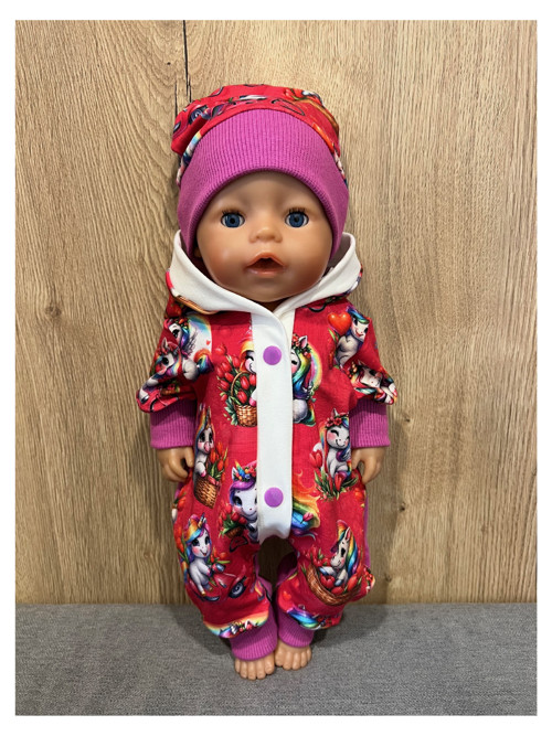 Overal pro BABY BORN - 43 cm, jednorožec