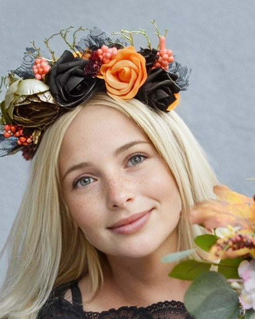 Květinová čelenka Halloween — foto 1