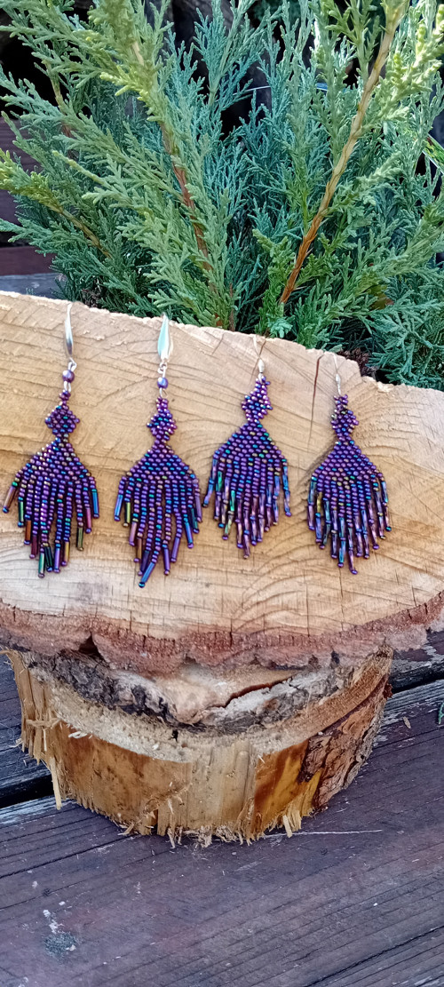 Indiánské Náušnice - Indian Fringe Earrings