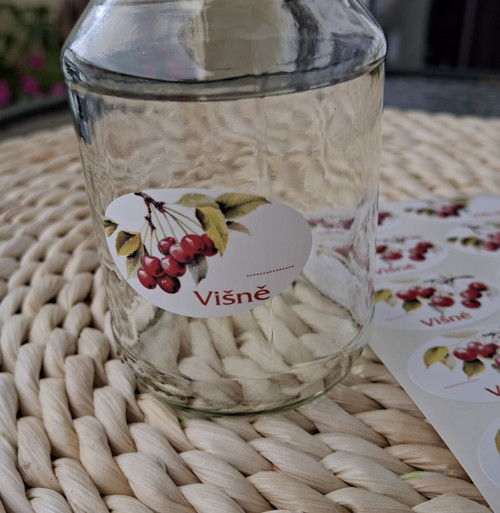 Višně - etikety samolepící