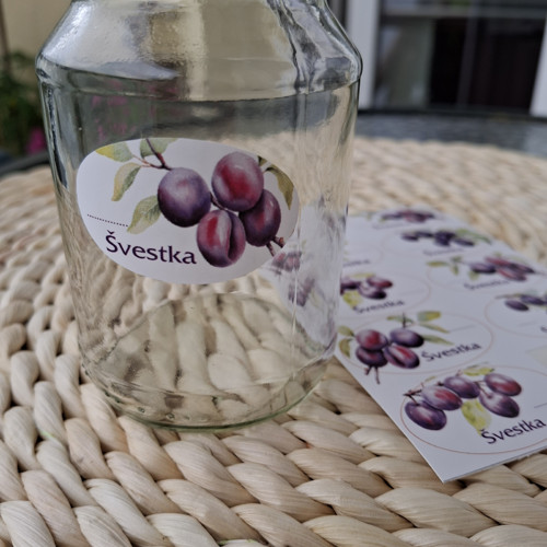Švestka - etikety samolepící