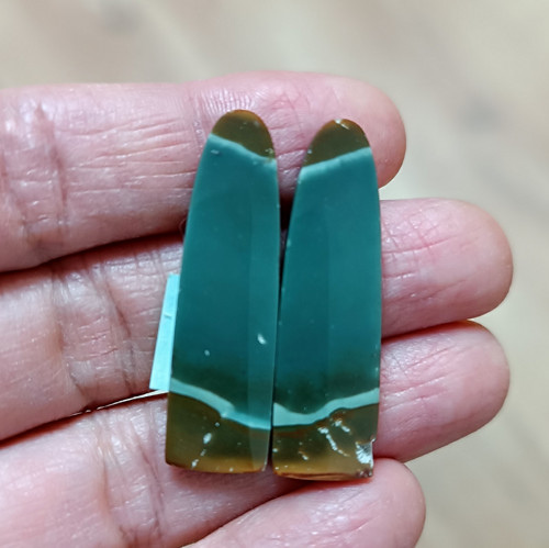 Jaspis - pár, ID 4283, 35x10 mm