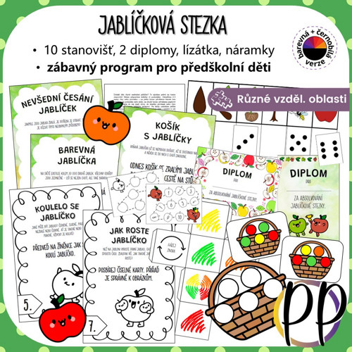 Jablíčková stezka s úkoly pro děti (PDF)