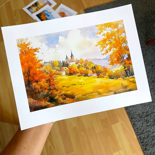 Art print Kam odlétají ptáci P0020